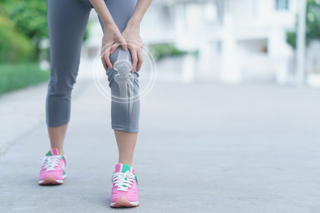 Person enjoying healthy walking routine
